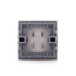 Tecla con Visor Panasonic Novella Interruptor, Conmutador, Fume (Compatible Karre)