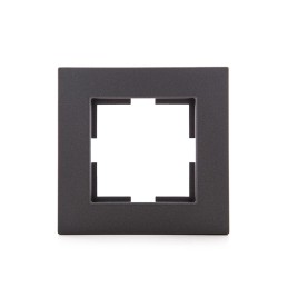 Marco Panasonic Novella 1 Elemento, Tecnopolímero, Fume (Compatible Mecanismo Karre)