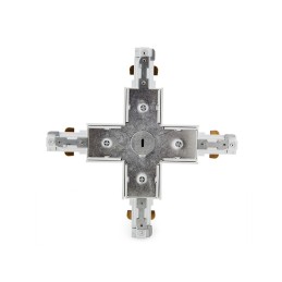 Conector X Carril Bifásico Blanco