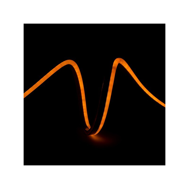 Manguera LED \"Neon Flex\" 8W 200Lm 80LEDs/M 8W/M 24VDC IP66 x1M 40.000H [CR-NEON80-24-Y]-Amarillo