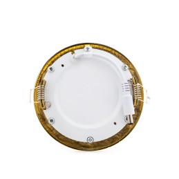 Placa LED 6W 449Lm  3000ºK Circular Dorado 50.000H [GL-CL-R6N-G-WW]