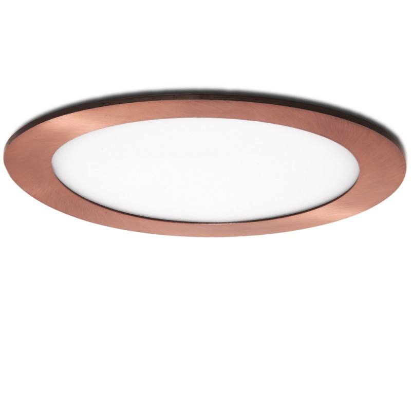 Placa LED 12W 805Lm  3000ºK Circular Bronce 50.000H [GL-CL-R12N-B-WW]