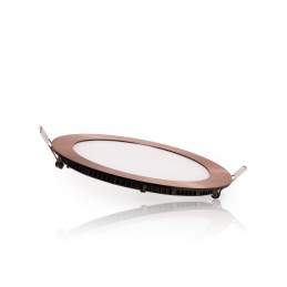 Placa LED 12W 805Lm  3000ºK Circular Bronce 50.000H [GL-CL-R12N-B-WW]