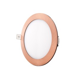 Placa LED 12W 805Lm  3000ºK Circular Bronce 50.000H [GL-CL-R12N-B-WW]
