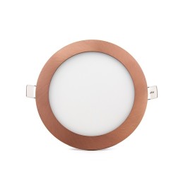 Placa LED 12W 805Lm  3000ºK Circular Bronce 50.000H [GL-CL-R12N-B-WW]