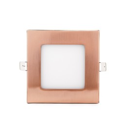 Placa LED 6W 449Lm  3000ºK Cuadrada Bronce 50.000H [GL-CL-S6N-B-WW]