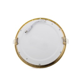 Placa LED 18W 1217Lm  3000ºK Circular Dorado 50.000H [GL-CL-R18N-G-WW]