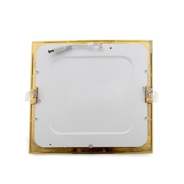 Placa LED 18W 1217Lm  3000ºK Cuadrada Dorado 50.000H [GL-CL-S18N-G-WW]