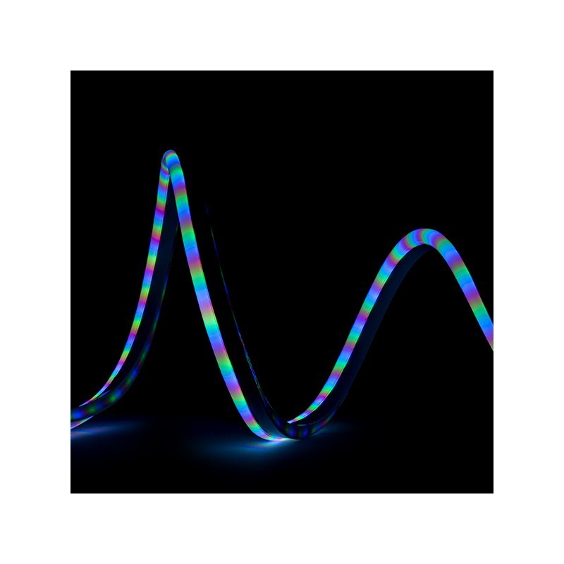 Manguera LED \"Neon Flex\" 8W 200Lm 80LEDs/M 8W/M 24VDC IP66 x1M 40.000H [CR-NEON-80-24-RGB]-RGB