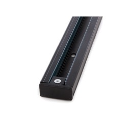 Carril Bifásico Focos LED 1M Negro