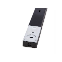 Carril Bifásico Focos LED 1M Negro