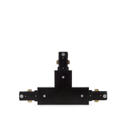 Conector T Carril Bifásico Negro
