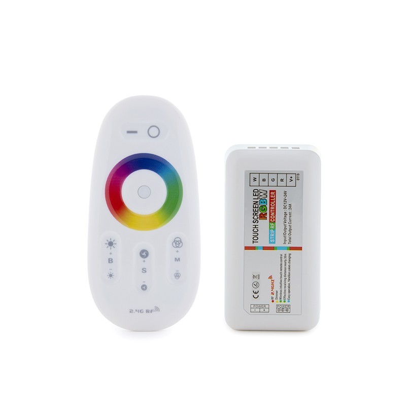 Controlador 2,4G Tira LED RGB-Blanco Mando a Distancia 12-24VDC ► 288/576W