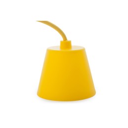 Portalámparas E27 Cable - Rosetón - Color Amarillo