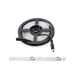 Tira de 300 LEDs 80W 4.400Lm CRI85 6000ºK SMD5630 12VDC x5M 40.000H [CA-PL219009-CW]-Blanco Frío