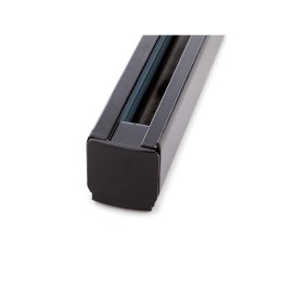 Carril Trifásico Focos LED 1M Negro