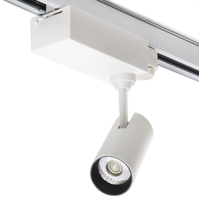 Foco de Carril LED 10W 900Lm CRI90 6000ºK \"Lyla\" Trifásico 40.000H [J-TR10W-T-CW]