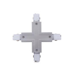 Conector + Carril Trifásico Plata