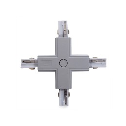 Conector + Carril Trifásico Plata