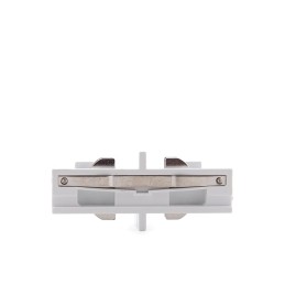 Conector Recto Carril Trifásico Blanco