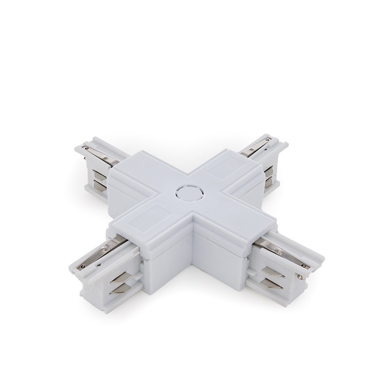 Conector + Carril Trifásico Blanco