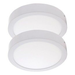 Pack 2 Plafónes LED 18W 1190Lm 6000ºK Superficie 40.000H [JL-JM18WR-CW-PK2-AP]