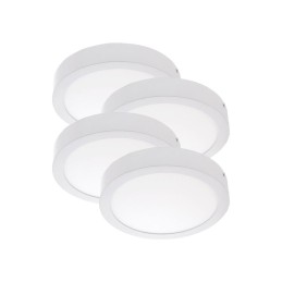 Pack 4 Plafones LED 12W 930Lm 6000ºK Superficie 40.000H [GR-MZMD01-12W-CW-PK4-AP]
