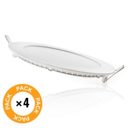 Pack 4 Placas LED 12W 860Lm 6000ºK 40.000H [JL-GP-LZ-2-PK4-AP]