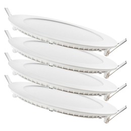 Pack 4 Placas LED 12W 860Lm 6000ºK 40.000H [JL-GP-LZ-2-PK4-AP]