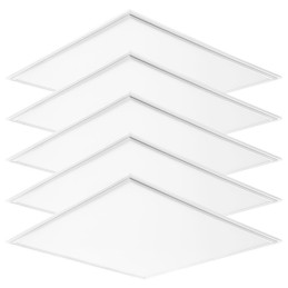 Pack 5 Paneles LED 36W 3623Lm 6000ºK Marco Blanco 595X595X12Mm 40.000H [HO-PANMB59559536W-CW-PK5-AP]