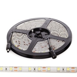 Tira de 60 LEDs/M 100W 6.900Lm CRI85 6000ºK SMD5054 12VDC IP65 x5M 40.000H [CA-60-5054-12-IP65-CW]-Blanco Frío