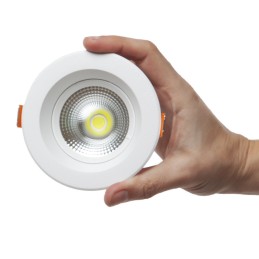 Foco Downlight Circular LED 7W 700Lm 6000ºK Anti-Deslumbrante UGR19 40.000H [HO-DL-AD-COB-7W-CW]