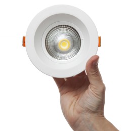 Foco Downlight Circular LED 9W 900Lm 6000ºK Anti-Deslumbrante UGR19 40.000H [HO-DL-AD-COB-9W-CW]