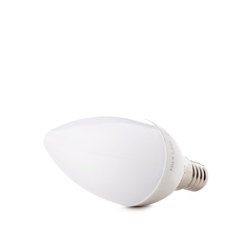 Bombilla LED E14 5W 410Lm 6000ºK 40.000H [HO-C37-E14-5W-RC-CW]