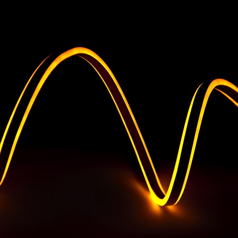 Manguera LED \"Neon Flex\" 12W Emisión Lateral Doble 220-230VAC 12W/M x1M 40.000H [WM-SMD2835-NFD-120-GO]-Amarillo