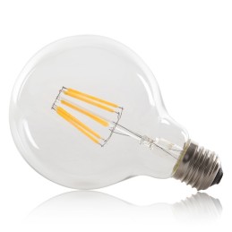 Bombilla LED E27 8W  576Lm 2000ºK Filamento G95 40.000H [WO-LF-G95-E27-8W-WW]