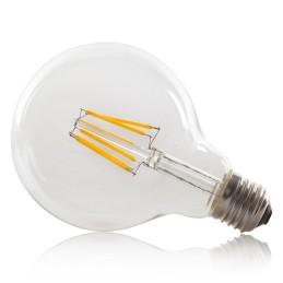 Bombilla LED E27 6W  432Lm 2000ºK Filamento G95 40.000H [WO-LF-G95-E27-6W-WW]