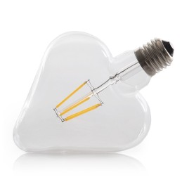 Bombilla LED E27 6W  432Lm 2000ºK FilamentoHeart 40.000H [WO-LF-HEART-E27-6W-WW]