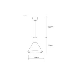 Lámpara Colgante \"Angelina\"  [SKD-P012-B]