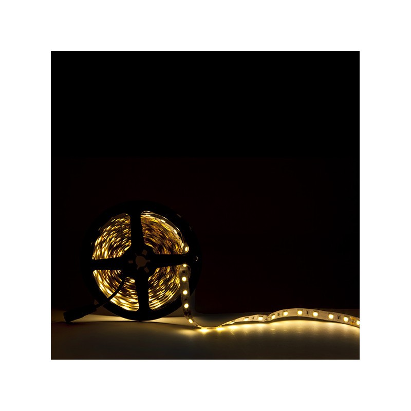 Tira de 300 LEDs 60W 7.000Lm CRI85 6000ºK SMD5050 24VDC IP25 x5M 40.000H [CA-5050-60-24-CW]-Blanco Frío