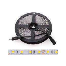 Tira de 300 LEDs 60W 7.000Lm CRI85 6000ºK SMD5050 24VDC IP25 x5M 40.000H [CA-5050-60-24-CW]-Blanco Frío