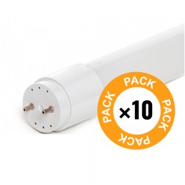 Pack 10 Tubos LED T8 18W 1800Lm 6000ºK Vidrio 120Cm 40.000H [TC-T8-18WC-CW-PK10-AP]