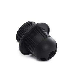 Portalámparas E27 Negro