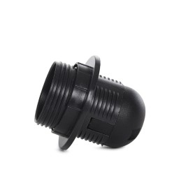 Portalámparas E27 Negro