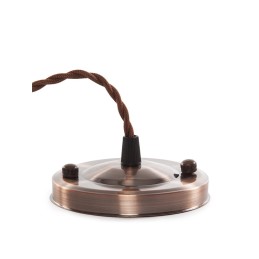 Pendel E27 Cable Trenzado 1000Mm X 0,75Mm de Tela - Rosetón [SC-MPL007]