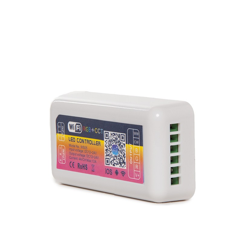 Controlador Wifi Tira LED RGB + Cct Compatible Alexa