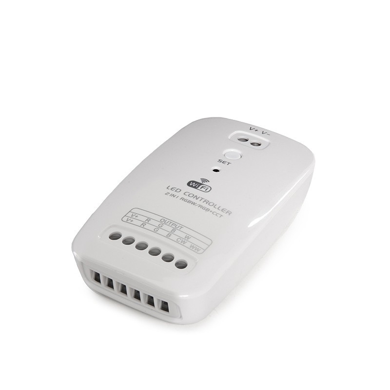 Controlador Wifi Tira LED -Dos En Uno - RGBw/Rgb-Cct - Compatible Alexa