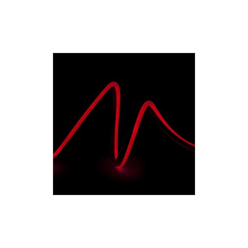 Manguera LED \"Neon Flex\" 4W 220V 6x12mm SMD2835 120/M x1M 40.000H [CA-NF6X12-R]-Rojo