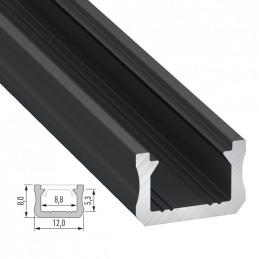 Perfíl Aluminio Tipo X 2,02M