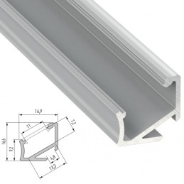 Perfíl Aluminio Tipo H 2,02M